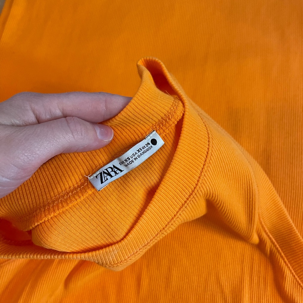 Zara Orange Casual Maxi Dress - Picture 4 of 6